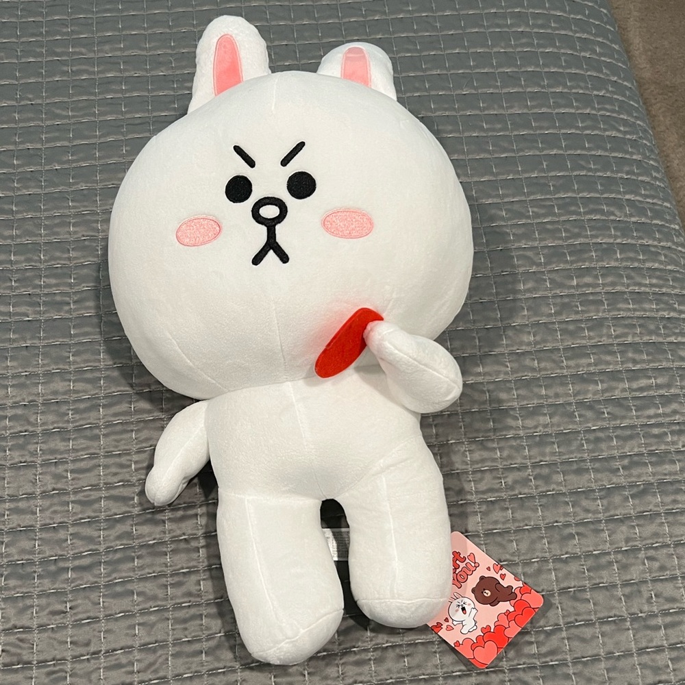 New “I heart you” plush toy with tag
